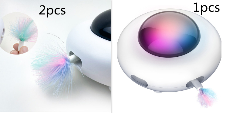 Juguete UFO Giratorio para Gatos con Sensor