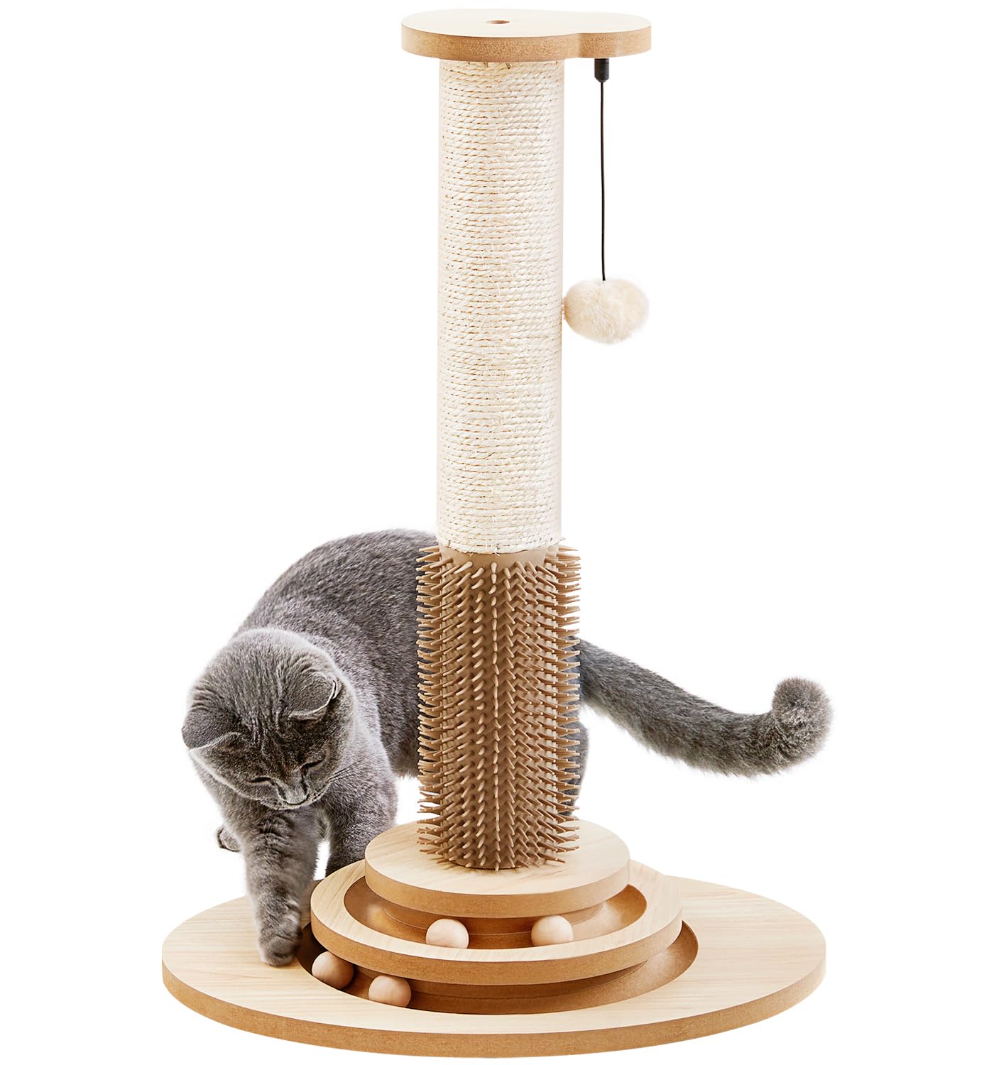 Rascador Interactivo 4 en 1 para Gatos