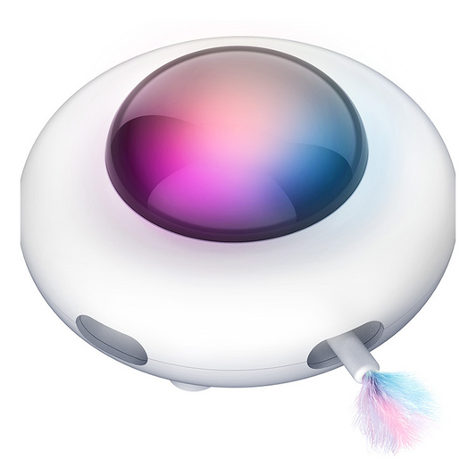 Juguete UFO Giratorio para Gatos con Sensor
