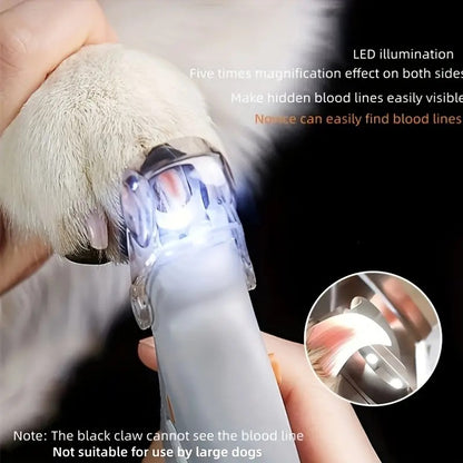 Cortaúñas LED con Lupa para Mascotas