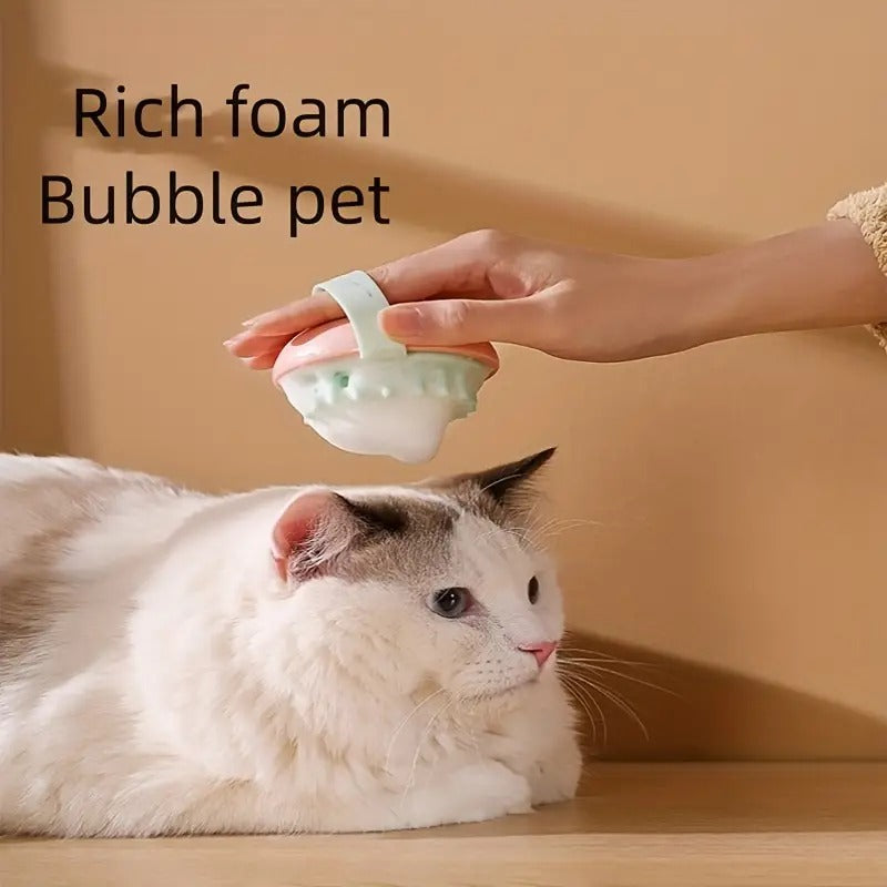 Cepillo de Silicona para Baño de Mascotas