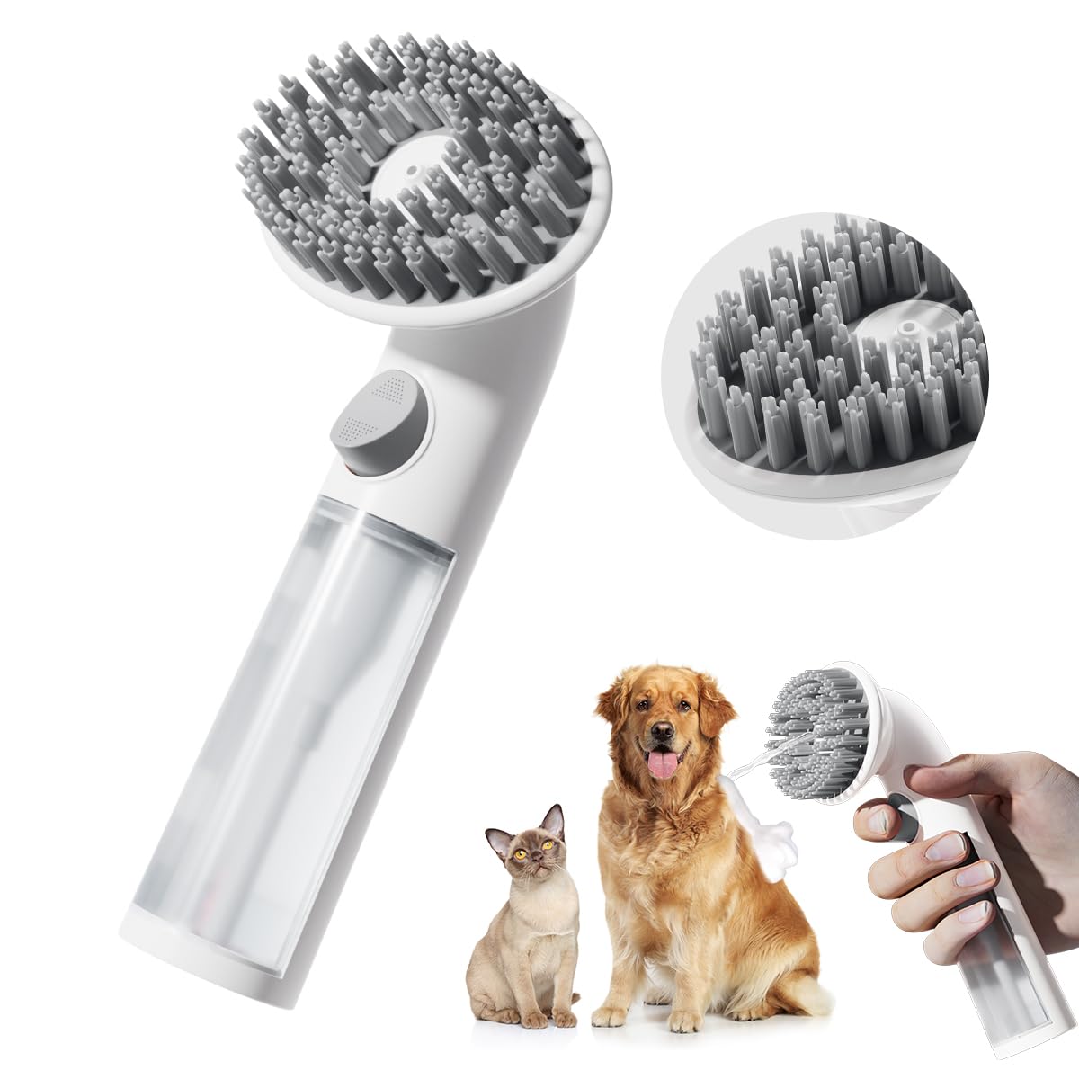 Cepillo de Baño con Dispensador de Champú