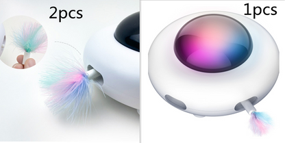 Juguete UFO Giratorio para Gatos con Sensor