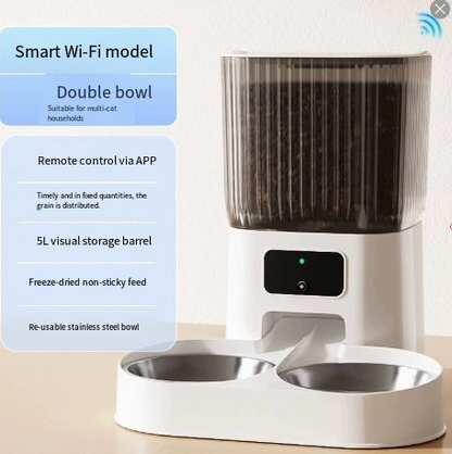 Comedero Automático con WiFi y Cámara para Mascotas