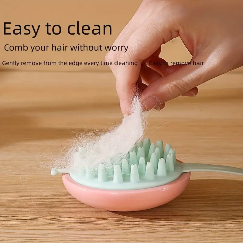 Cepillo de Silicona para Baño de Mascotas