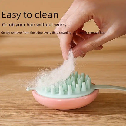 Cepillo de Silicona para Baño de Mascotas
